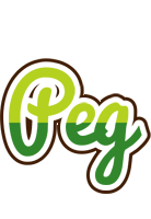 Peg golfing logo