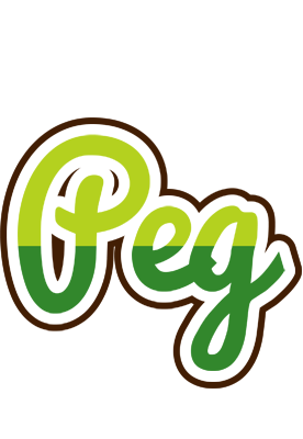 Peg golfing logo