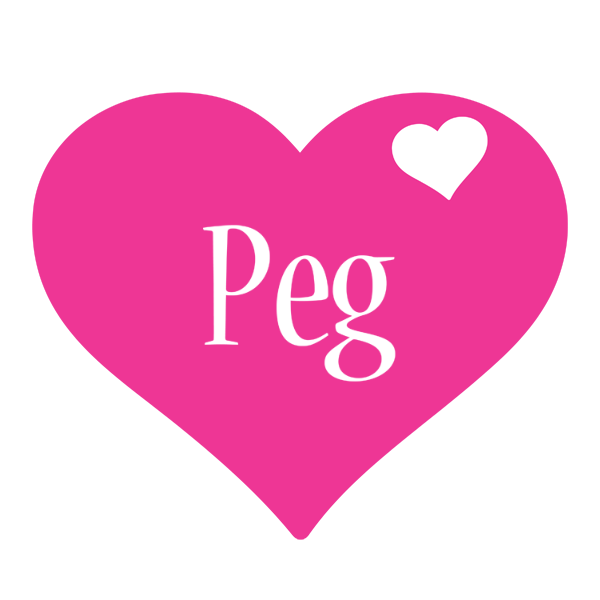 Peg love-heart logo
