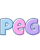 Peg Logo | Name Logo Generator - Candy, Pastel, Lager, Bowling Pin