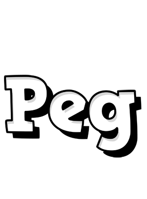 Peg snowing logo