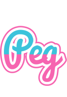 Peg woman logo