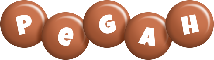 Pegah candy-brown logo