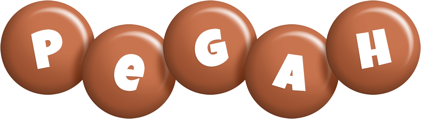 Pegah candy-brown logo