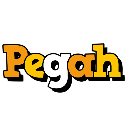 Pegah cartoon logo