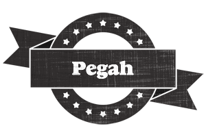 Pegah grunge logo