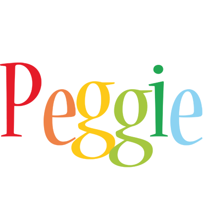 Peggie birthday logo