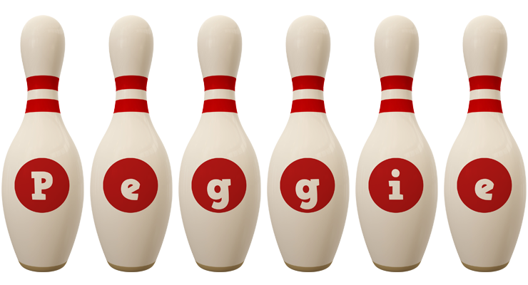 Peggie bowling-pin logo