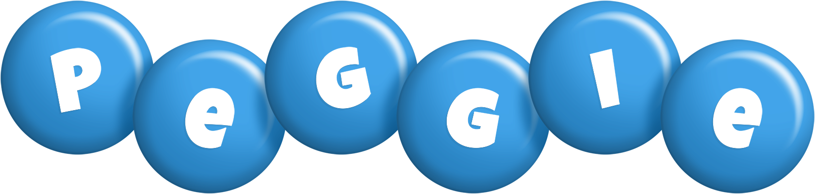 Peggie candy-blue logo