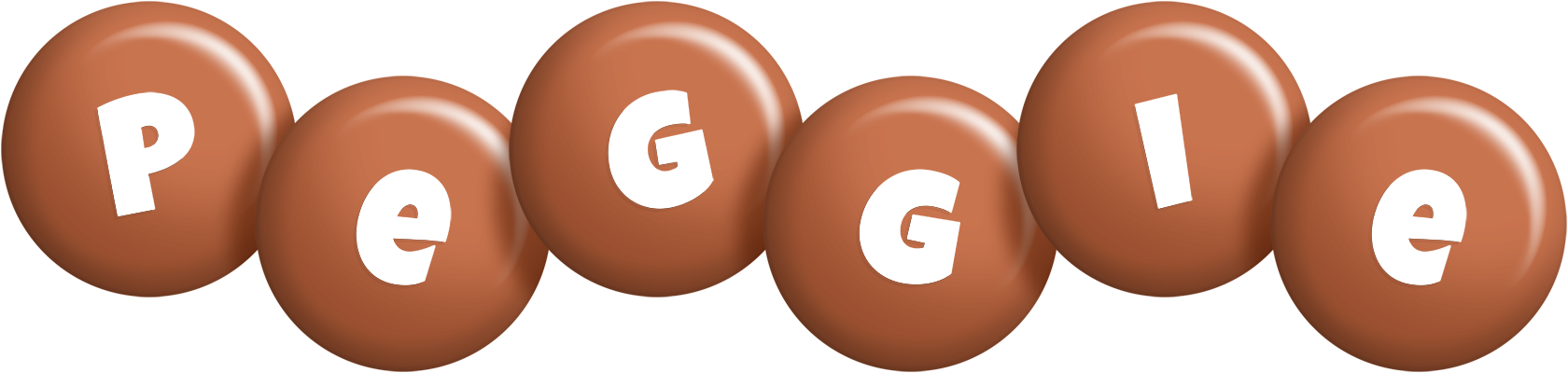 Peggie candy-brown logo