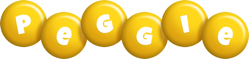 Peggie candy-yellow logo