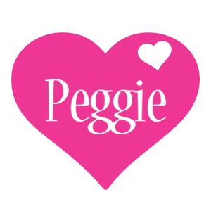 Peggie love-heart logo