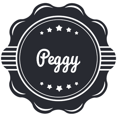Peggy badge logo