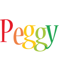 Peggy birthday logo