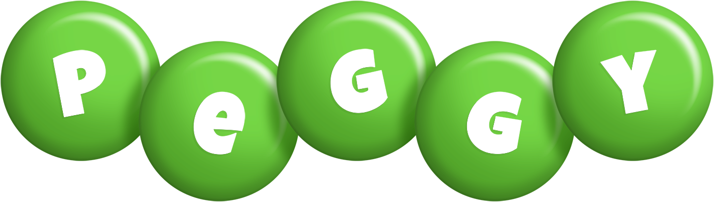Peggy candy-green logo