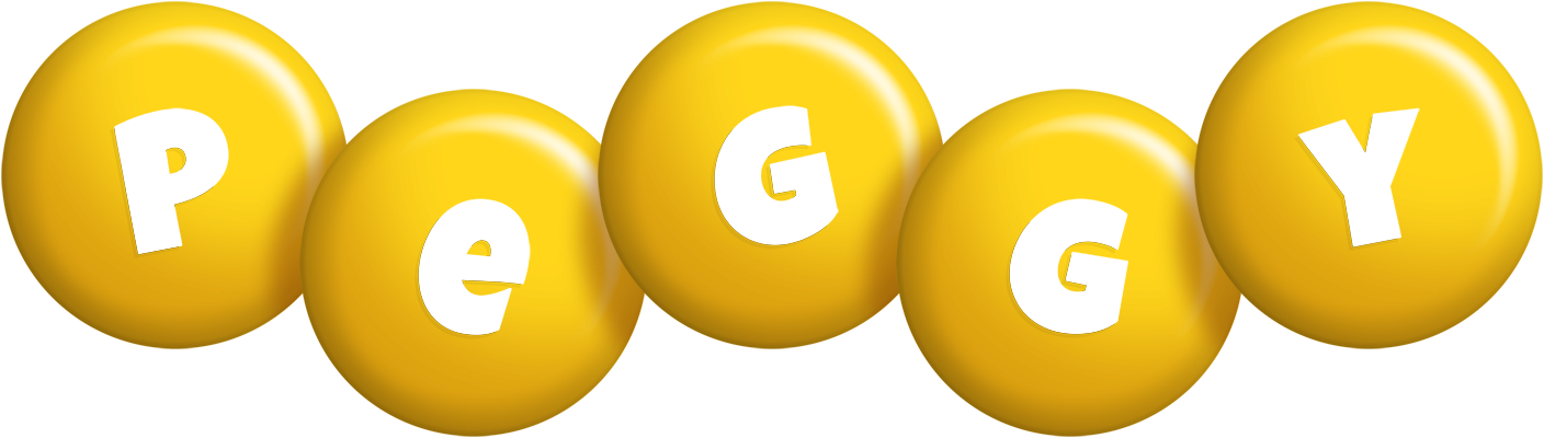 Peggy candy-yellow logo