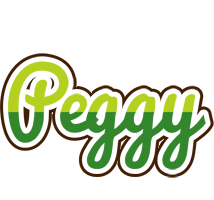 Peggy golfing logo