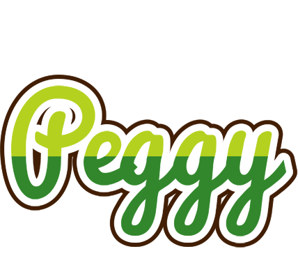 Peggy golfing logo