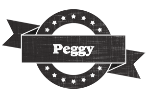 Peggy grunge logo