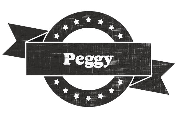 Peggy grunge logo