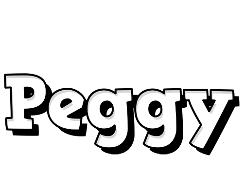 Peggy snowing logo