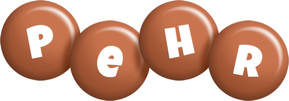 Pehr candy-brown logo