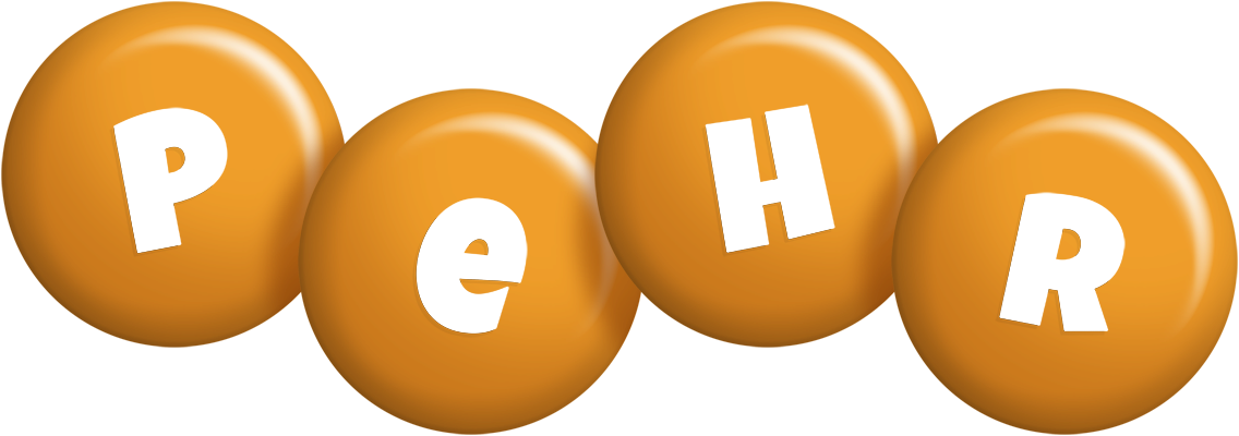 Pehr candy-orange logo