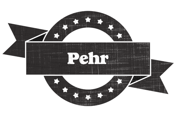 Pehr grunge logo