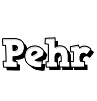 Pehr snowing logo