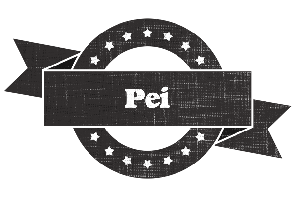 Pei grunge logo