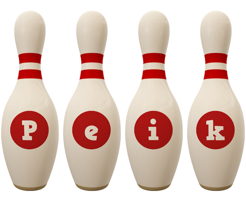 Peik bowling-pin logo