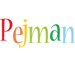 Pejman birthday logo