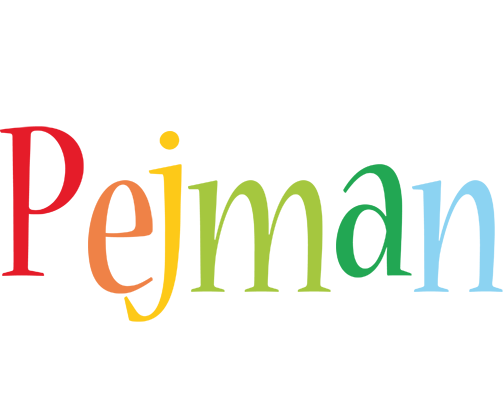 Pejman birthday logo