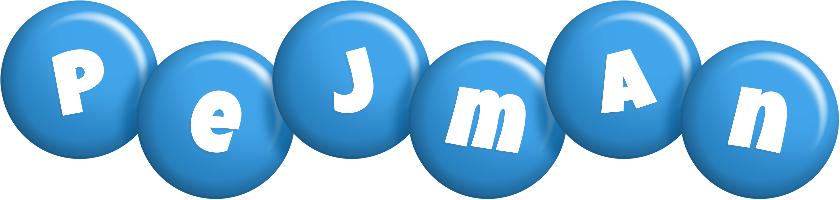 Pejman candy-blue logo