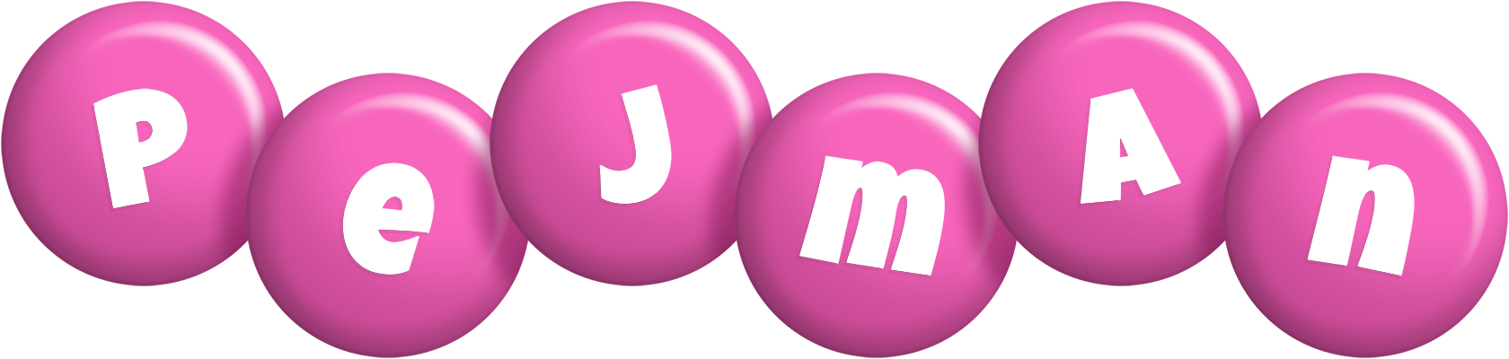Pejman candy-pink logo