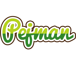 Pejman golfing logo