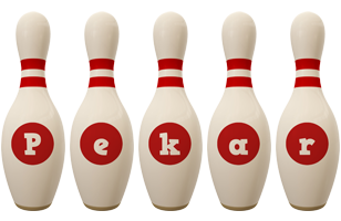 Pekar bowling-pin logo