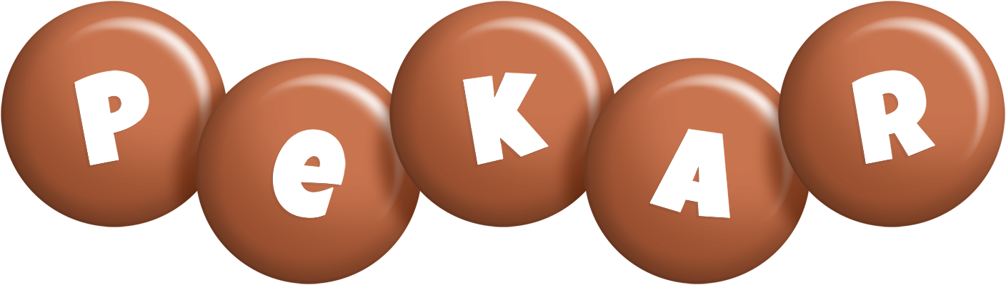 Pekar candy-brown logo