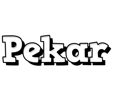 Pekar snowing logo