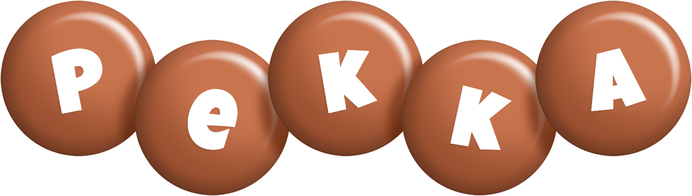 Pekka candy-brown logo