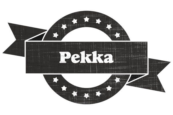 Pekka grunge logo