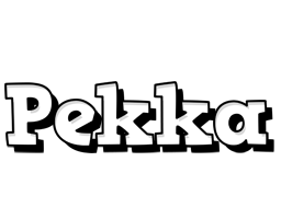 Pekka snowing logo