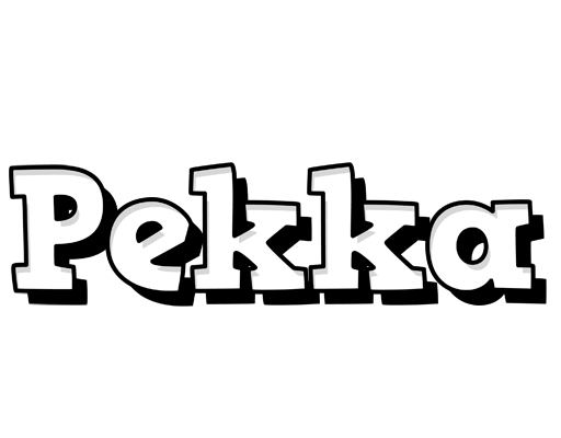 Pekka snowing logo