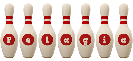 Pelagia bowling-pin logo