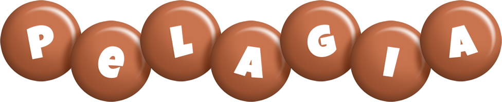 Pelagia candy-brown logo