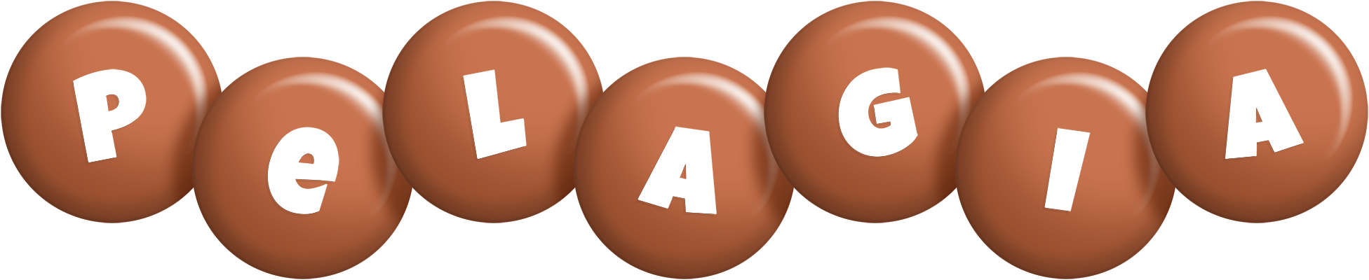 Pelagia candy-brown logo