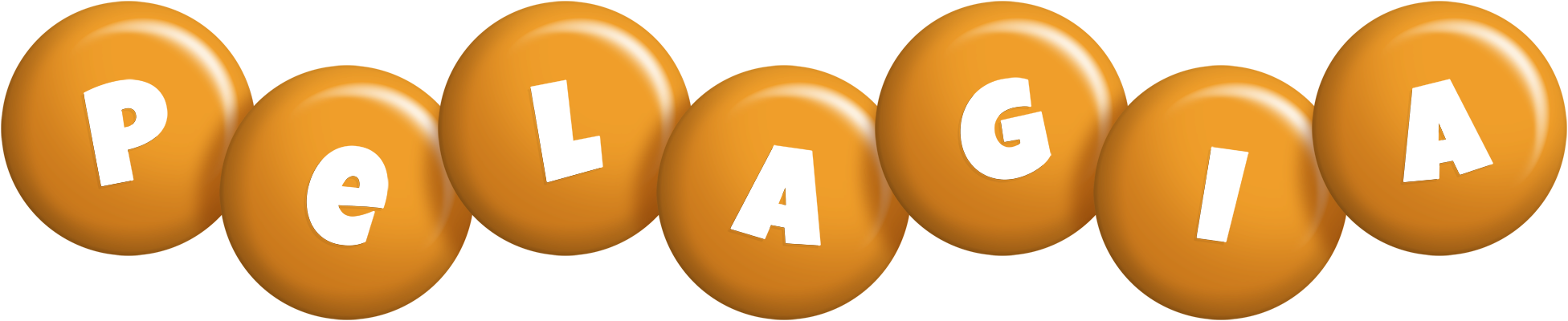 Pelagia candy-orange logo
