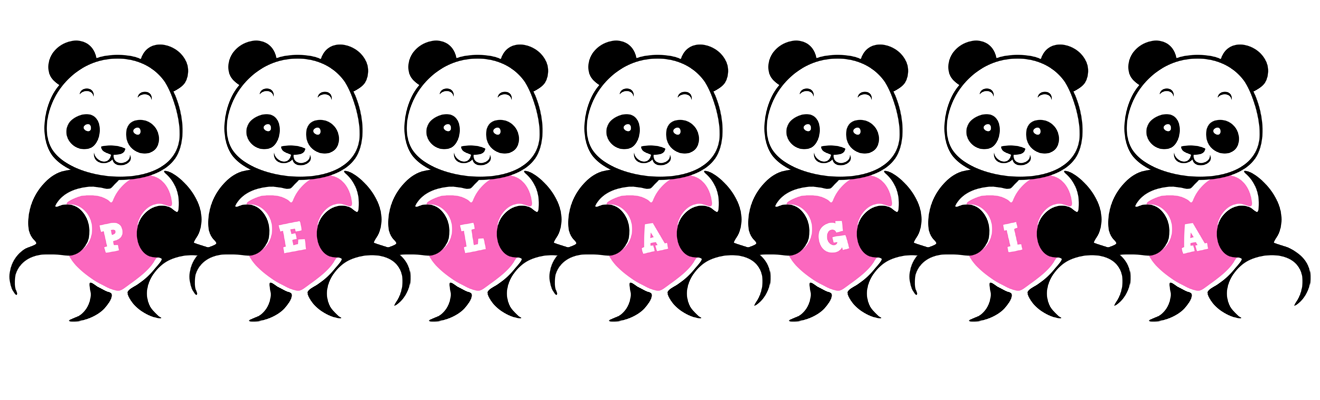 Pelagia love-panda logo