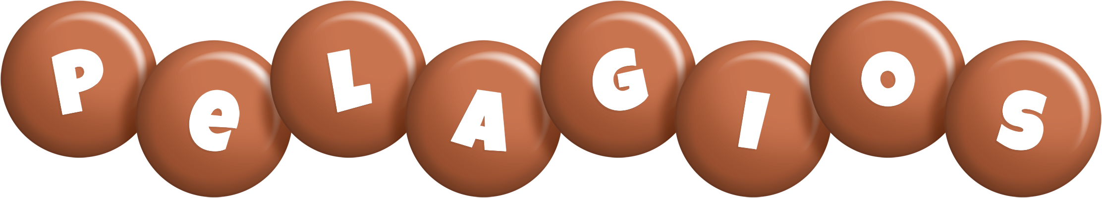 Pelagios candy-brown logo