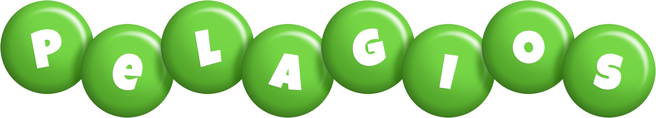 Pelagios candy-green logo
